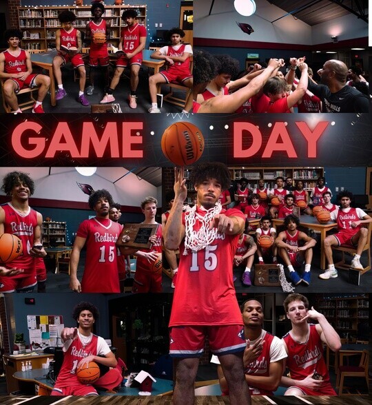Basketball Team Collage